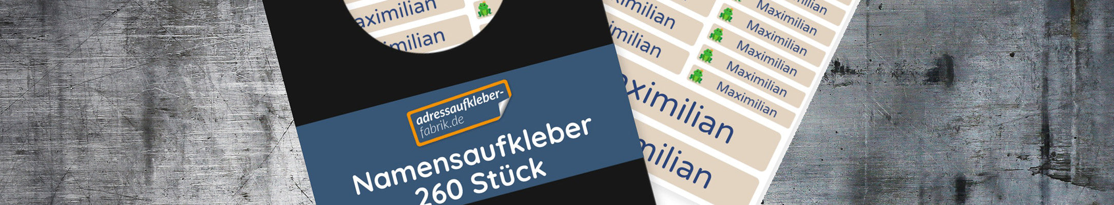 Namensaufkleber für Schule / Kindergarten | adressaufkleber-fabrik.de